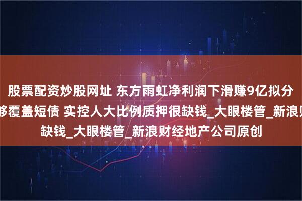 股票配资炒股网址 东方雨虹净利润下滑赚9亿拟分红14亿：现金不够覆盖短债 实控人大比例质押很缺钱_大眼楼管_新浪财经地产公司原创